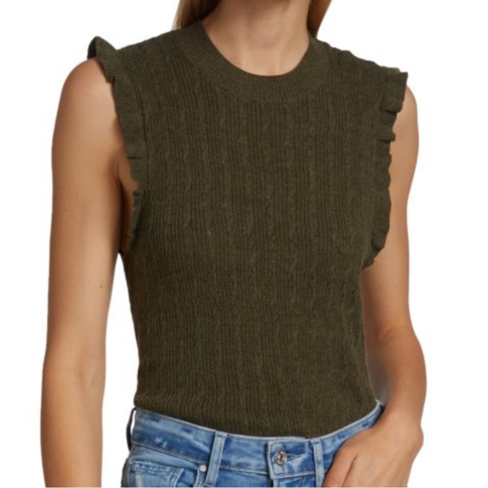 PAIGE
Gardenia Sleeveless Sweater‎
